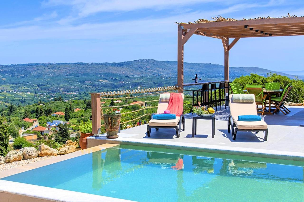 Villa Vardis Heated Pool Vryses Exterior foto